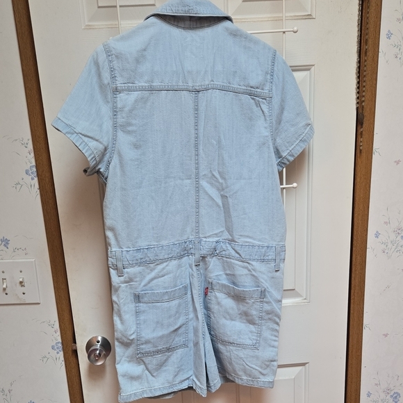 Levi's Light Blue Jean Romper - Picture 14 of 16